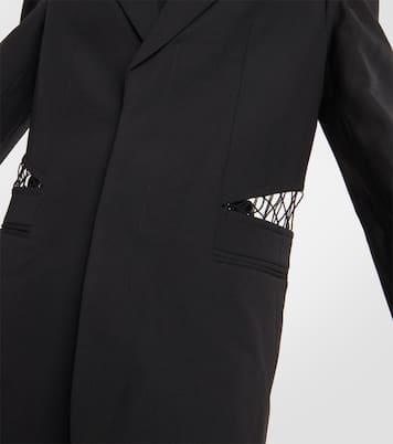 Blazer aus Wolle mit Spitze | Dion Lee