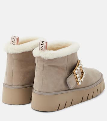 Viv' Winter suede ankle boots | Roger Vivier