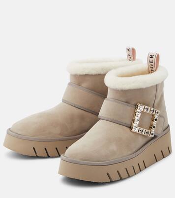 Viv' Winter suede ankle boots | Roger Vivier