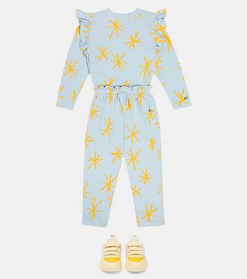 Sparkle cotton jersey sweatpants | Bobo Choses