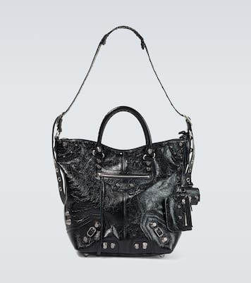  Le Cagole Medium leather tote bag | Balenciaga