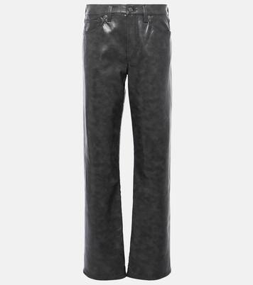 Mid-Rise-Hose Sloane aus Leder | Agolde