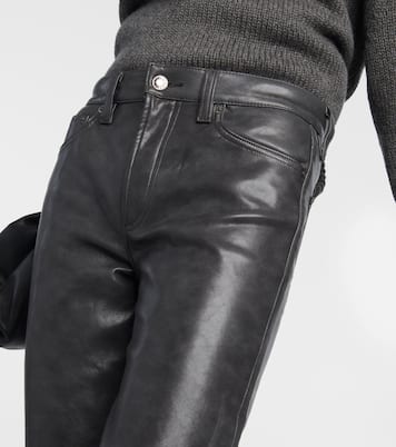 Mid-Rise-Hose Sloane aus Leder | Agolde