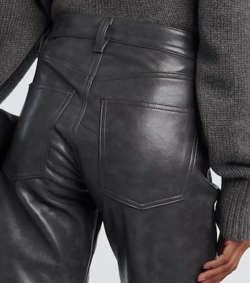 Mid-Rise-Hose Sloane aus Leder | Agolde