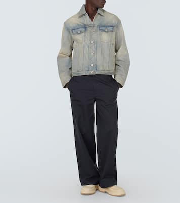 Drawn Varsity embroidered denim jacket | Kenzo
