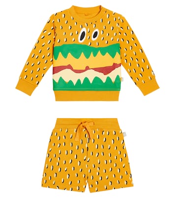 Baby cotton sweatshirt and shorts set | Stella McCartney Kids