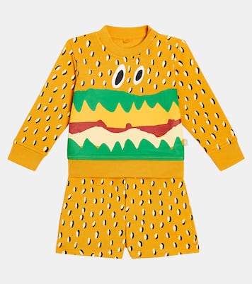 Baby cotton sweatshirt and shorts set | Stella McCartney Kids