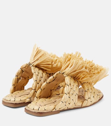 Sandalen aus Raffiabast | Dries Van Noten