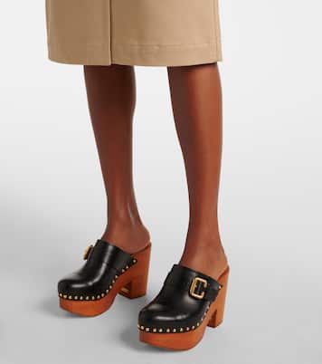 Jeannette studded leather clogs | Chloé