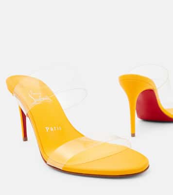 Just Nothing 85 PVC mules | Christian Louboutin