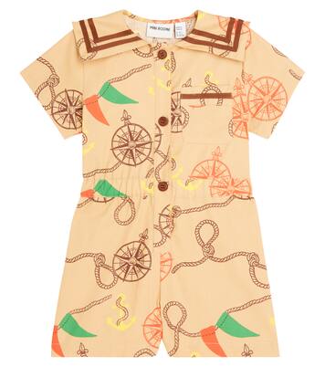 Nautical cotton playsuit | Mini Rodini