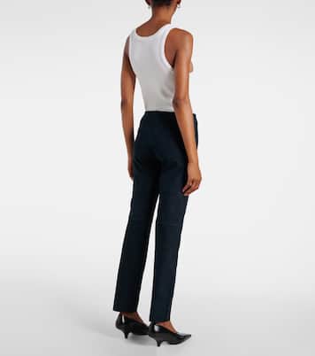 Jacky suede slim pants | Stouls