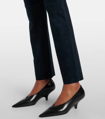 Jacky suede slim pants | Stouls