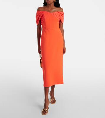 Robe midi Alani à encolure bardot | Rebecca Vallance