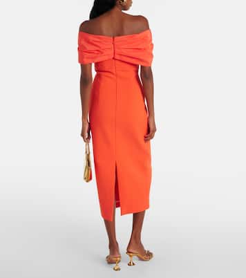 Robe midi Alani à encolure bardot | Rebecca Vallance