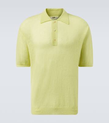 Mohair-blend polo sweater | Auralee