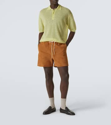 Mohair-blend polo sweater | Auralee