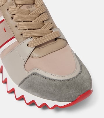Nastroshark suede-trimmed sneakers | Christian Louboutin