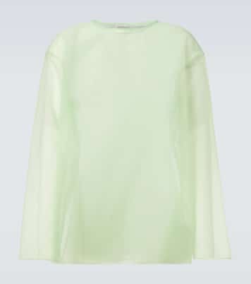 Oversized sheer top | Dries Van Noten