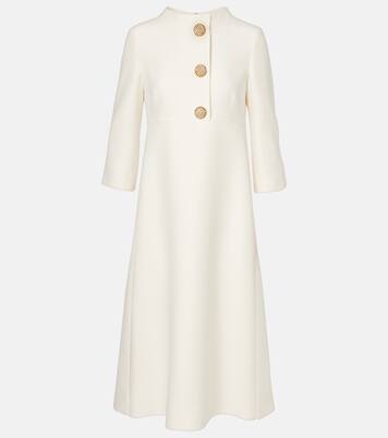 Midikleid aus Crepe Couture mit Kristallen | Valentino