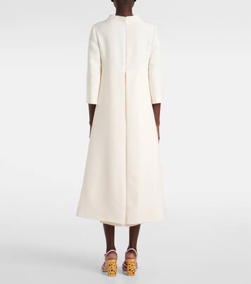 Midikleid aus Crepe Couture mit Kristallen | Valentino