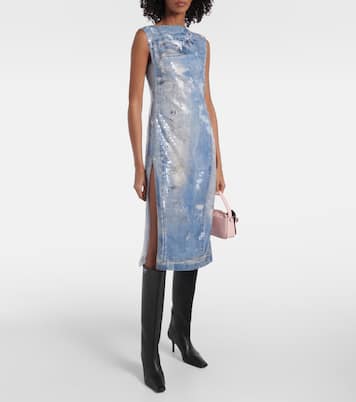 Robe midi imprimée à sequins | Acne Studios