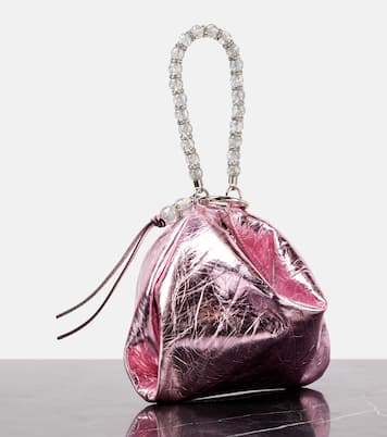 Clutch Callie Small aus Metallic-Leder | Jimmy Choo