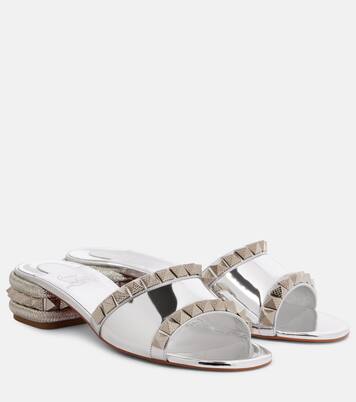 Mules Pyramule 30 de piel | Christian Louboutin