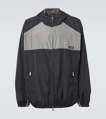 Logo oversized track jacket | Miu Miu
