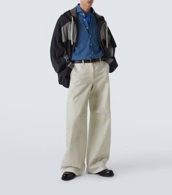Logo oversized track jacket | Miu Miu
