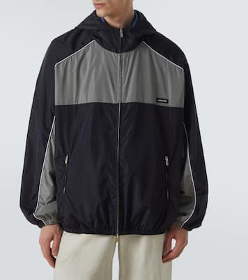 Logo oversized track jacket | Miu Miu