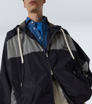 Logo oversized track jacket | Miu Miu