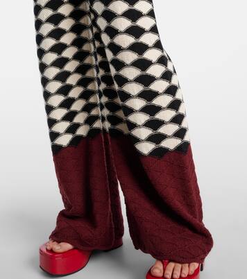 Weite Hose Lounge aus Wolle | La DoubleJ