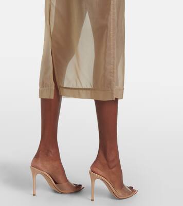 Peri silk-blend midi skirt | The Frankie Shop
