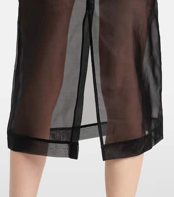 Peri silk-blend midi skirt | The Frankie Shop