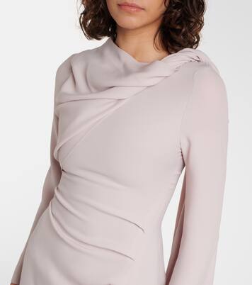 Draped silk gown | Marmar Halim