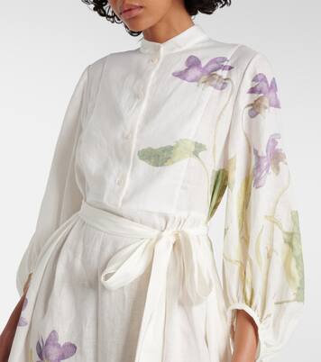 Wickelkleid aus Leinen | Erdem