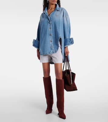 Oversize-Hemd Diana aus Baumwoll-Denim | The Attico