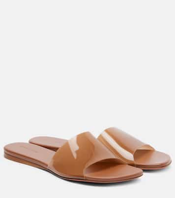 Pantoletten Bianca Glass 95 | Amina Muaddi