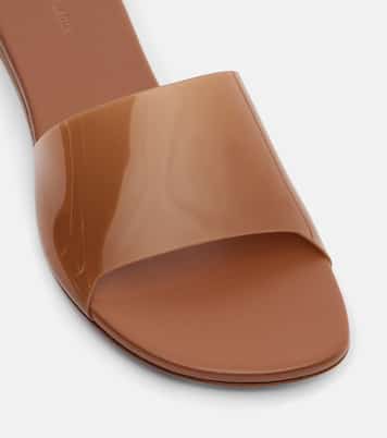 Pantoletten Bianca Glass 95 | Amina Muaddi