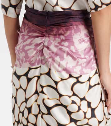 Bedruckter Midirock aus Seide | Dries Van Noten