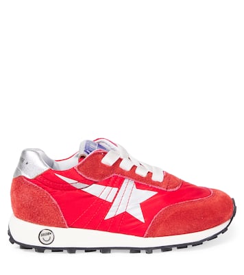 Sneakers Running Marathon mit Veloursleder | Golden Goose Kids