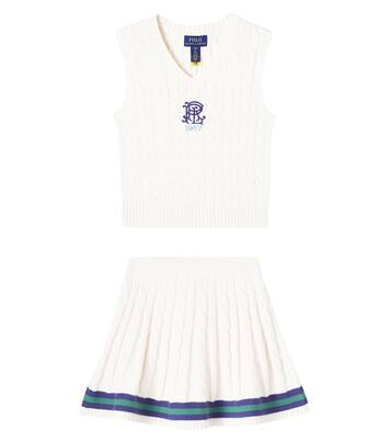 Ribbed-knit cotton sweater vest | Polo Ralph Lauren Kids