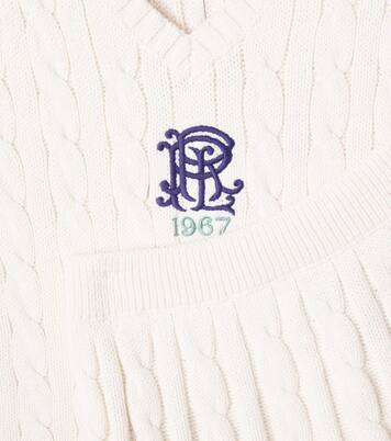 Ribbed-knit cotton sweater vest | Polo Ralph Lauren Kids