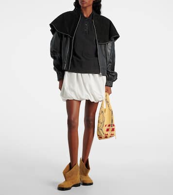 Caped leather jacket | JW Anderson