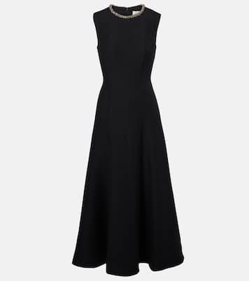 Embellished wool and silk midi dress | Roland Mouret