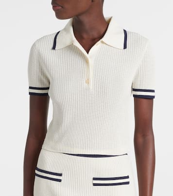 Whitten bouclé polo shirt | Simkhai