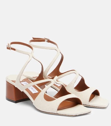 Azilia 45 canvas sandals | Jimmy Choo