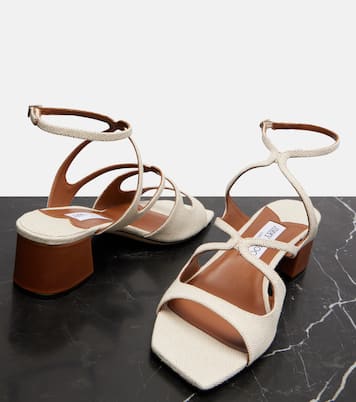 Azilia 45 canvas sandals | Jimmy Choo