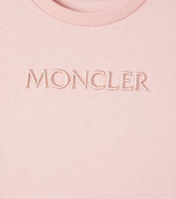 Logo embroidered cotton jersey T-shirt | Moncler Enfant